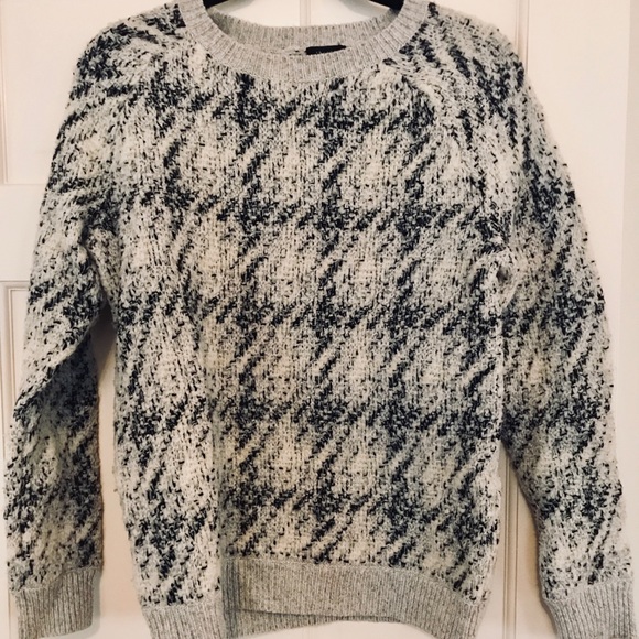 Theory Sweaters - Theory Sweater - black/white plaid